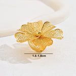 Load image into Gallery viewer, Bold Elegance Big Gold Plated Adjustable Statement Ring