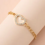 Load image into Gallery viewer, Heart Chain Bracelet