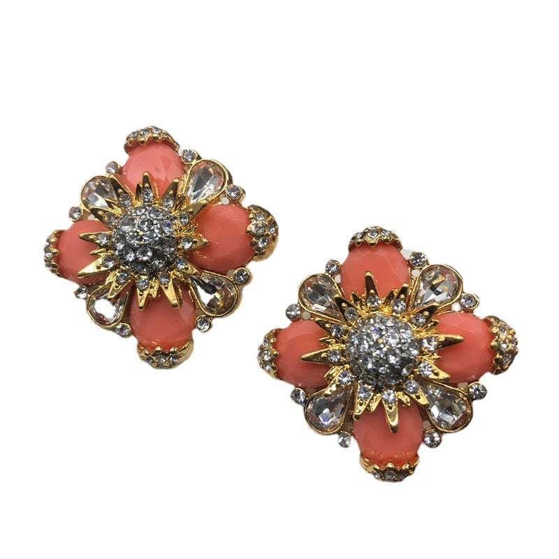 iki Vibrant Peach Studs Earring