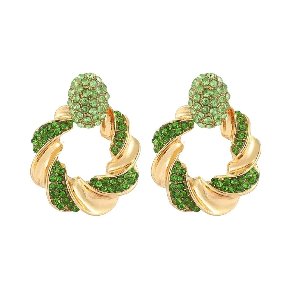 Green Lucky Earrings