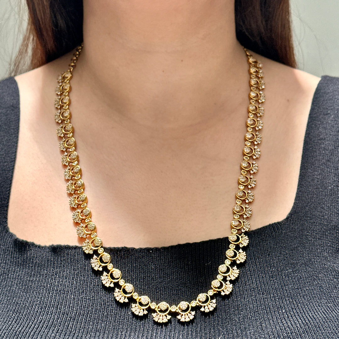 Diva Long Diamond Look Jewellery Set