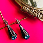 Load image into Gallery viewer, Anaya Black Statement Earrings
