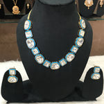Load image into Gallery viewer, Anika Blue Mossionite Jewellery Set
