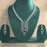 Load image into Gallery viewer, Varshika Navy Ad Jewellery Set
