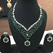 Vamika Green Ad Jewellery Set