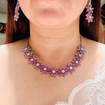 Load image into Gallery viewer, Tanvi Floral Jewellery Set
