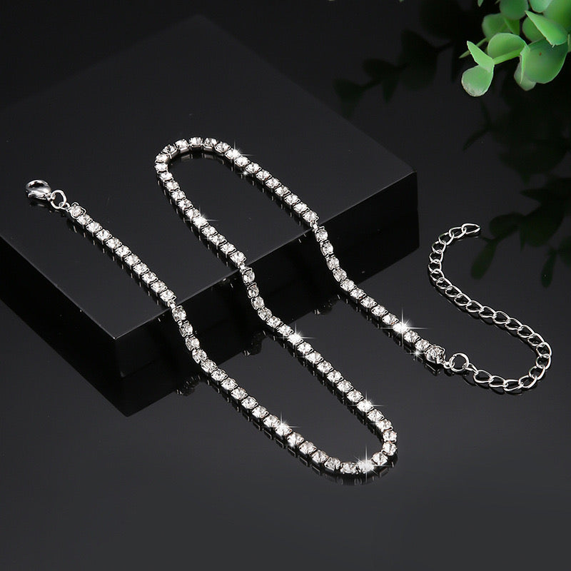 Silver Plated Tennis Chain