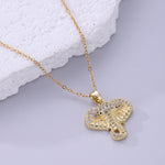 Load image into Gallery viewer, Ganesha Blessings 18k Gold Plated Zircon Pendant Chain
