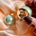 Load image into Gallery viewer, Mint Luxury Pearl Ball Earrings
