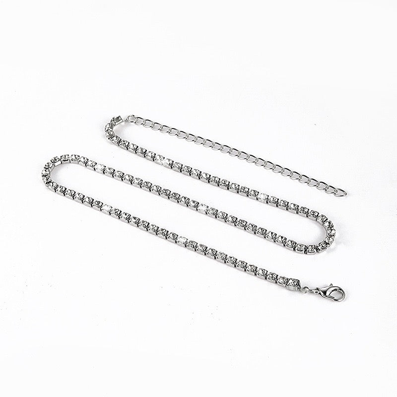 Silver Plated Tennis Chain