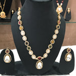 Load image into Gallery viewer, Esha Mossionite Kundan Jewellery Set
