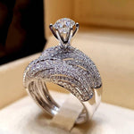 Load image into Gallery viewer, Rivah Royal Ad Stone Double Ring
