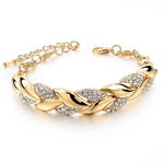 Load image into Gallery viewer, Autumn Leaf 18k Gold Plated Bracelet
