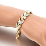 Load image into Gallery viewer, Autumn Leaf 18k Gold Plated Bracelet
