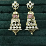 Load image into Gallery viewer, Kia Kundan Pink Earrings
