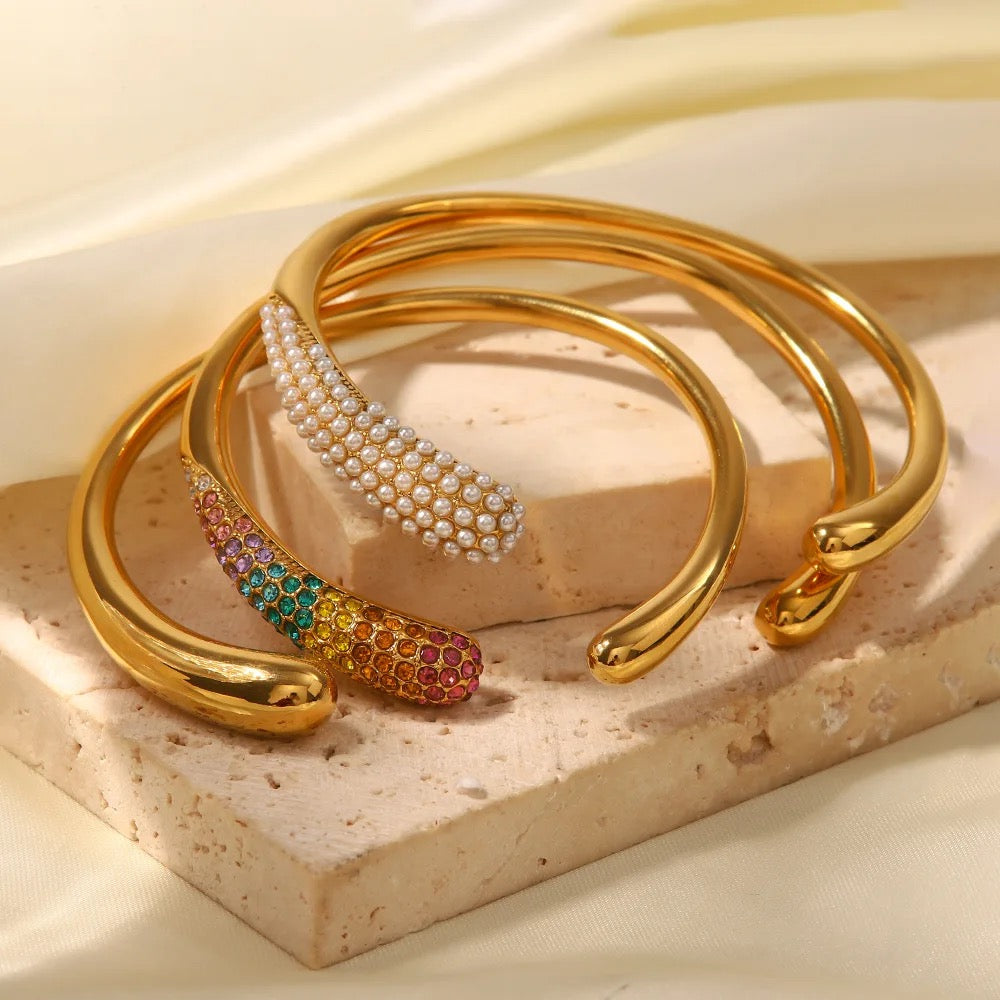 Tria Waterproof Open Bangles