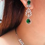 Load image into Gallery viewer, Rehana Green Ad Jewellery Set
