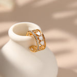 Load image into Gallery viewer, Little Hearts Adjustable Open Ring
