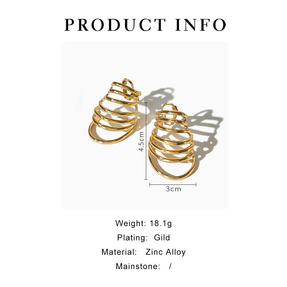 Nia 18k Gold Plated Earrings