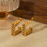 Load image into Gallery viewer, Ahana Vintage Waterproof 18k Gold Plated Earrings
