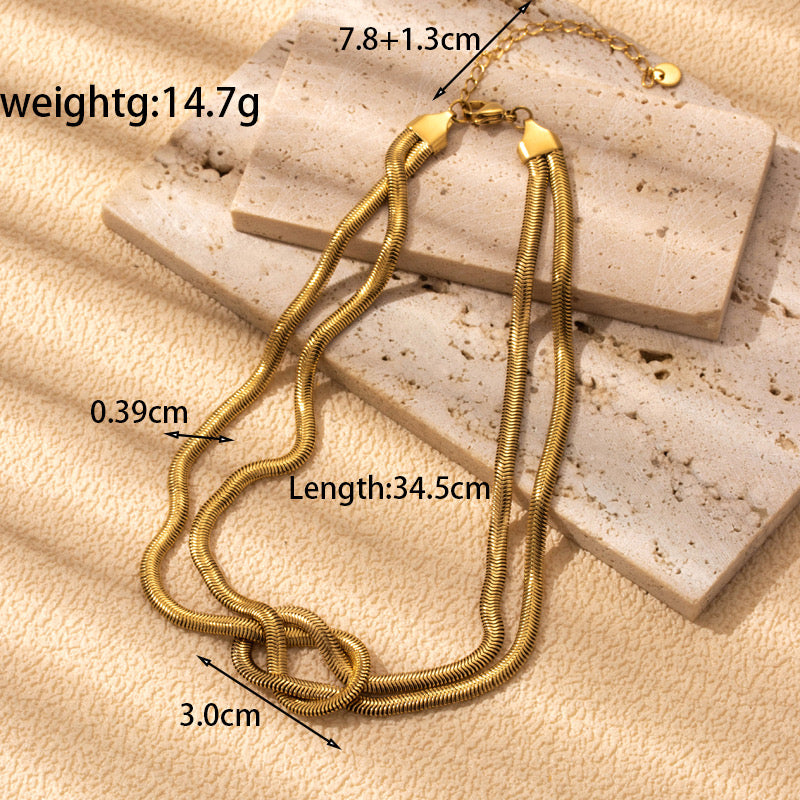 Trendy Knot Waterproof Statement Chain