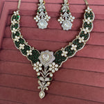 Load image into Gallery viewer, Kavya Green Jewellery Set
