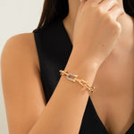 Load image into Gallery viewer, Andra Gold Plated Chain Bracelet
