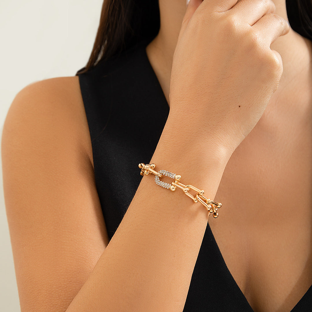 Andra Gold Plated Chain Bracelet