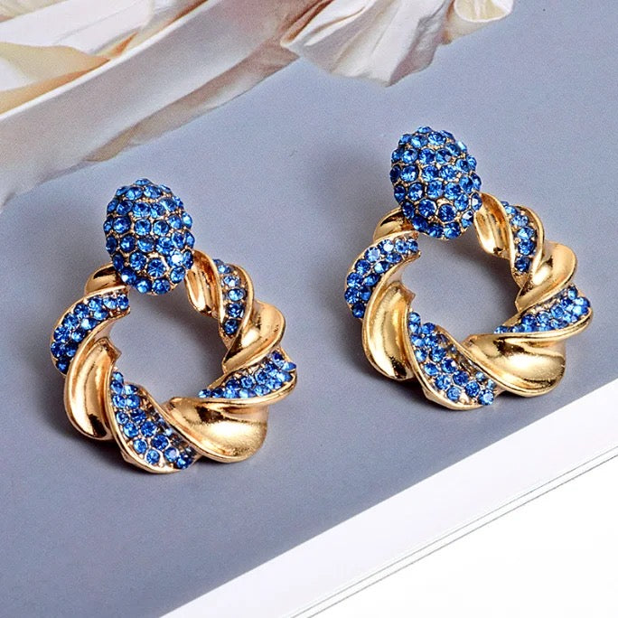 Blue Lucky Earrings