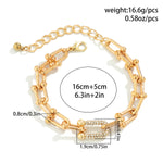 Load image into Gallery viewer, Andra Gold Plated Chain Bracelet
