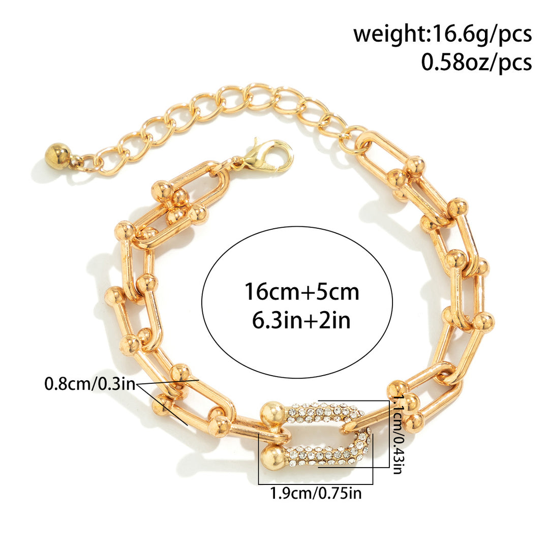 Andra Gold Plated Chain Bracelet