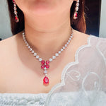 Load image into Gallery viewer, Kaavi Diamond look Ad Jewellery Set
