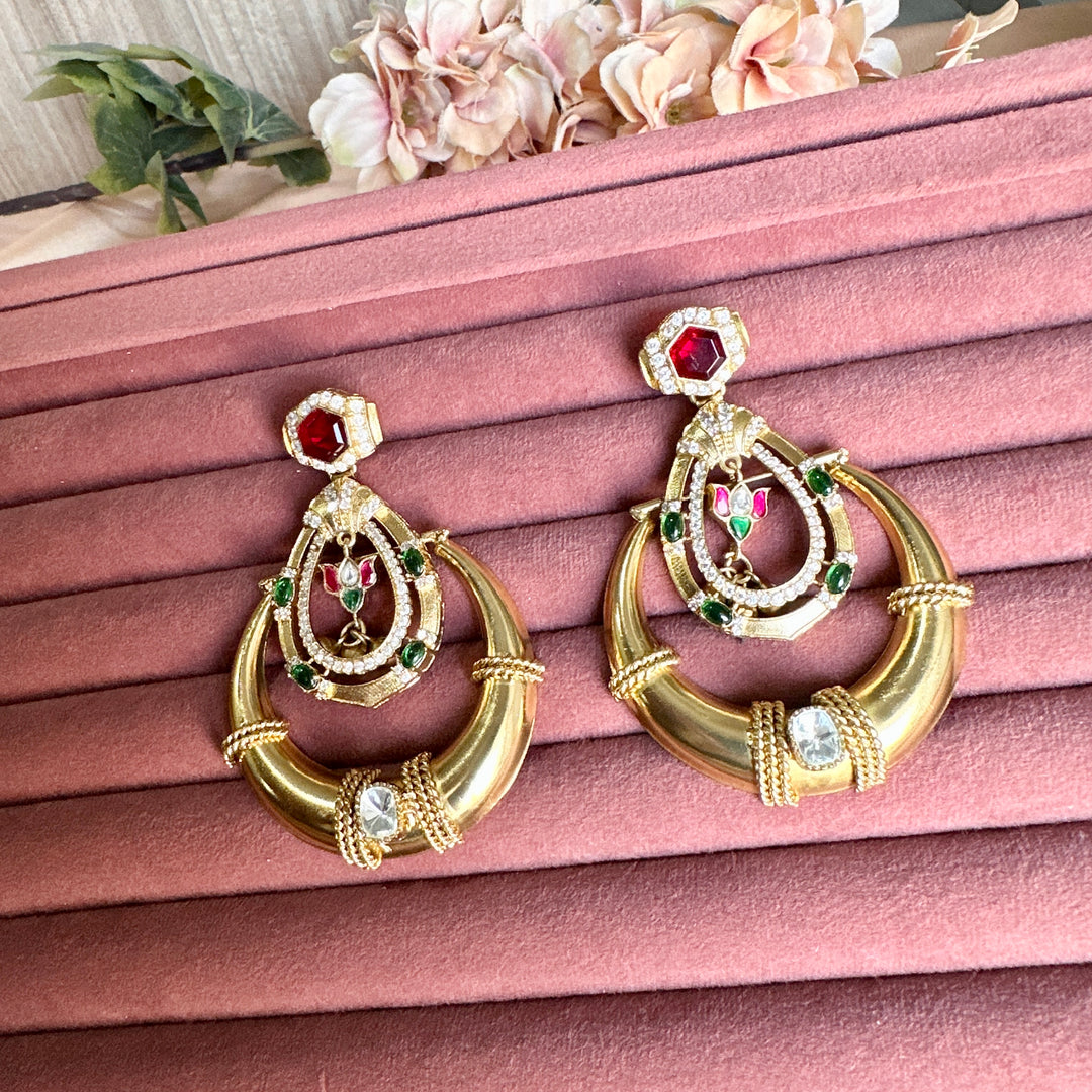 Adhvika Royal kundan Jhumka