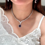 Load image into Gallery viewer, Netra Diamond look Jewellery Set
