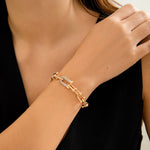 Load image into Gallery viewer, Andra Gold Plated Chain Bracelet
