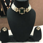 Tanisha Mossionite Kundan Jewellery Set