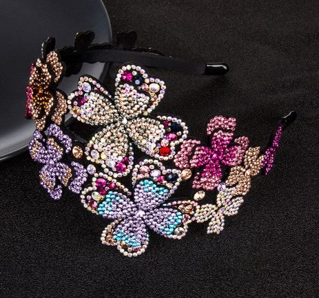 Suhana Floral Multicolor Zircon Hairband