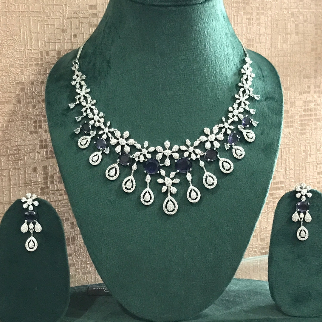 Inayat Blue Ad Jewellery Set