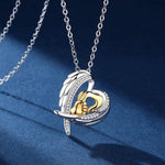 Load image into Gallery viewer, Mother Baby Hand Holding Heart Zircon Pendant Chain
