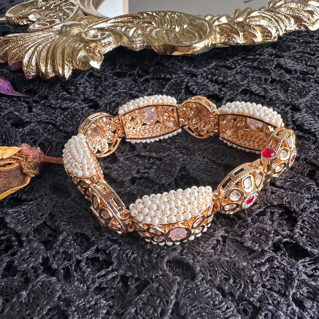 Mehar Polki Piroyee Gajra Bracelet