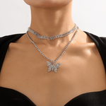 Load image into Gallery viewer, Silver Butterfly Chain
