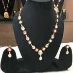 Load image into Gallery viewer, Aadhya Mossionite Kundan Jewellery Set
