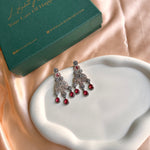 Load image into Gallery viewer, Sofia Ruby Chandbali Earrings
