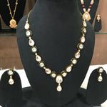 Load image into Gallery viewer, Aadhya Mossionite Kundan Jewellery Set
