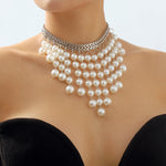 Load image into Gallery viewer, Olivia Pearl Statement Necklace
