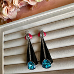 Load image into Gallery viewer, Anaya Black Statement Earrings
