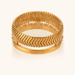 Load image into Gallery viewer, Adah 18k Gold Plated Waterproof Vintage Ring
