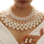 Load image into Gallery viewer, Diva Pearl Statement jewellery Set
