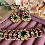 Load image into Gallery viewer, Ishariya Multi Statement Kundan Chokar Set
