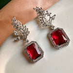 Load image into Gallery viewer, Art Deco Ruby Earrings
